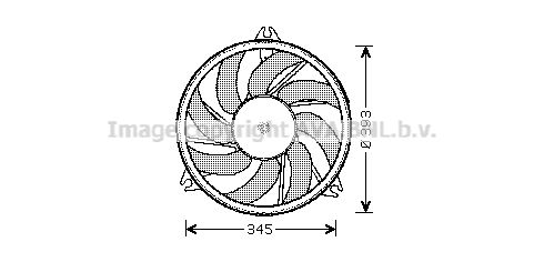 AVA QUALITY COOLING Tuuletin, moottorin jäähdytys PE7528